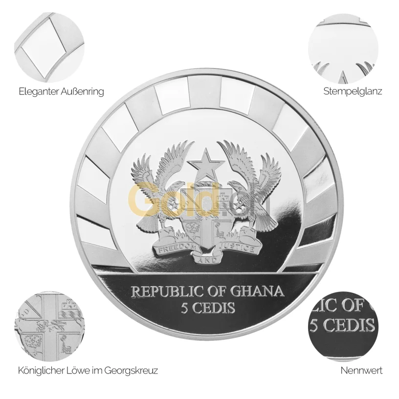 Silbermünze Giants of the Ice Age - Details des Avers Silbermünze Giants of the Ice Age - Details des Avers