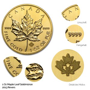 Maple Leaf Gold Revers 2013