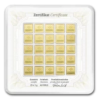Multicard 25 x 1g Gold Tafelbarren kaufen