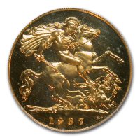 Gold Sovereign von 1936-1952 - Georg V I- Revers