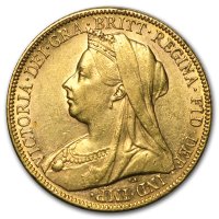 Gold Sovereign von 1893-1901 - Victoria Old Head - Avers