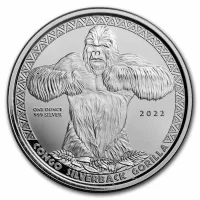 Congo Silverback Gorilla Silbermünzen kaufen