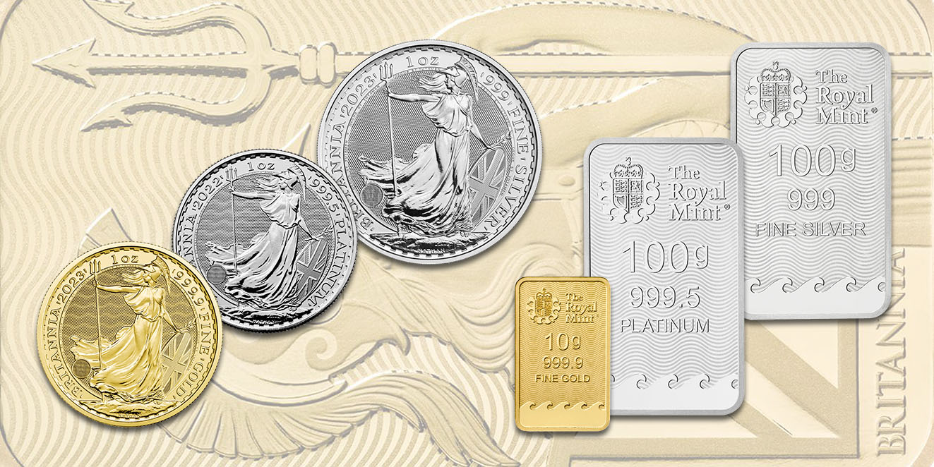 Britannia 2023 in drei Edelmetallen: Neuheiten für Investoren