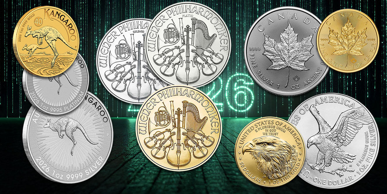 Bullion-Klassiker für 2026 in Gold, Silber und Platin