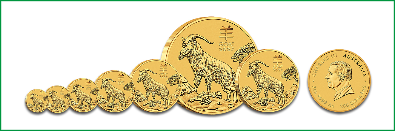 Bullionmünze Gold Lunar III Year of the Goat 2027