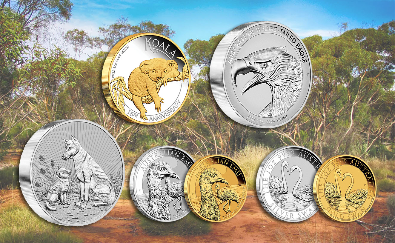 Münzneuheiten der Perth Mint mit australischen Tiermotiven