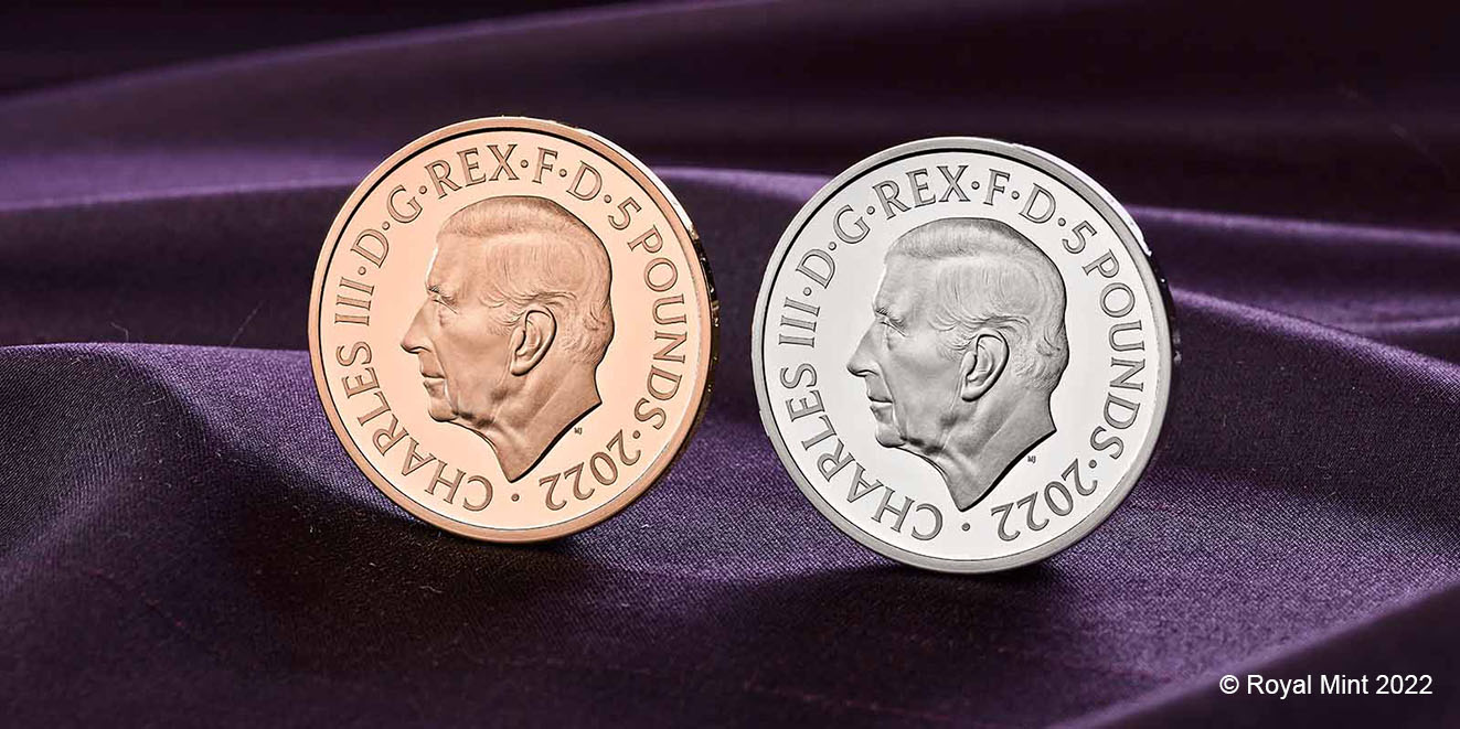 Royal Mint stellt erstes Münzportrait mit King Charles III. vor