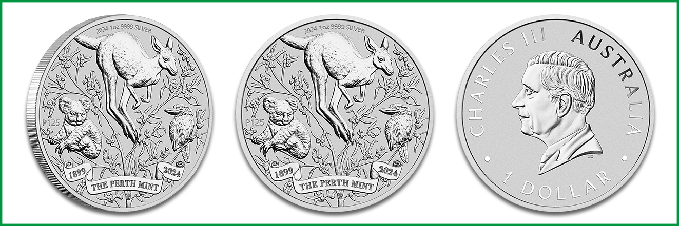 The Perth Mint’s 125th Anniversary 2024 als Silbermünze zu 1 oz, 999,9/1000